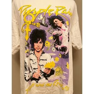 Daydreamer LA Prince Purple Rain Tee Sz Small Oversized NWT